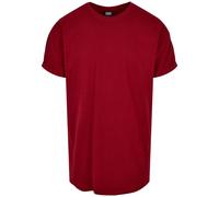Maglietta Urban Classics Long Shaped Turnup Rouge L