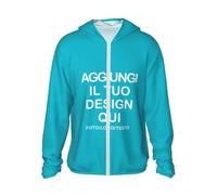 Maglietta UV Personalizzata UPF 50+ - T-Shirt con Foto, Testo o Nome - Maglietta Anti-UV Uomo & Donna, Casual per Escursionismo, Spiaggia e Sport all’ApertoL