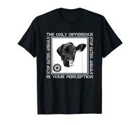 Maglietta vegana Premium The Only Difference Is Your Perception Maglietta