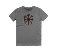 Maglietta Vegvisir Bussola Vichinga Compasso Runico Runes Viking Compass T-shirt