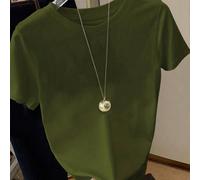 Maglietta verde militare oversize da donna, perfetta per l'estate, maglietta alla moda e di stile, adatta come regalo per sorelle, regalo per la mamma, regalo per la festa della mamma, top casual ma d