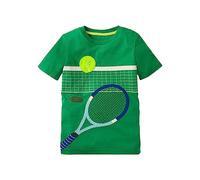 Maglietta verde per bambini, estiva, con scollo rotondo, per ragazzi, comoda, da basic, traspirante, in cotone, per il tempo libero, taglie 100-160, verde, 110