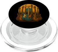 Maglietta Vintage Chitarra Caffè Retro Musica PopSockets PopGrip per MagSafe
