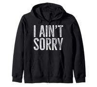 Maglietta Vintage con Scritta I Ain't Sorry Felpa con Cappuccio