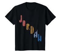 Maglietta Vintage Jordan con Skyscarper Jordan Maglietta, Bambini, Nero, 3 Anni