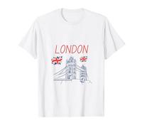 Maglietta vintage London Bridge Union per uomo, donna e famiglia Maglietta