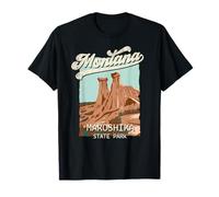 Maglietta Vintage Makoshika State Park Montana MT Big Sky Country Maglietta
