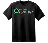Maglietta Vintage Retro Da Uomo Film Horror Halloween Silver Shamrock Novelties
