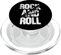 Maglietta vintage rock & roll cool, musica nera rock n'roll PopSockets PopGrip per MagSafe