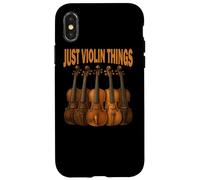 Maglietta Vintage Violino Musica Regalo Just Violin Things Custodia per iPhone X/XS