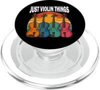 Maglietta Vintage Violino Musica Regalo Just Violin Thnigs PopSockets PopGrip per MagSafe