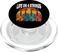 Maglietta Vintage Violino Musica Regalo Life On Four Strings PopSockets PopGrip per MagSafe