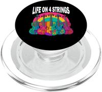 Maglietta Vintage Violino Musica Regalo Life On Four Strings PopSockets PopGrip per MagSafe