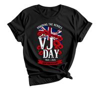 Maglietta VJ Day 80th Anniversary, UK Union Jack, WWII Remembrance, 1945 -...