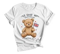 Maglietta VJ Day 80th Anniversary, UK Union Jack, WWII Remembrance, 1945 -...