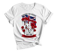 Maglietta VJ Day 80th Anniversary, UK Union Jack, WWII Remembrance, 1945 -...
