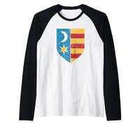 Maglietta Vlad Dracula/Vlad Tepes - Scudo Maglia con Maniche Raglan