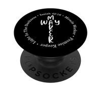 Maglietta Way Maker Cross Miracle Worker Light in the Darkness PopSockets PopGrip Adesivo