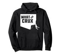 Maglietta What The Crux Tee Rock Climbing Boulder Felpa con Cappuccio
