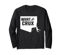 Maglietta What The Crux Tee Rock Climbing Boulder Maglia a Manica