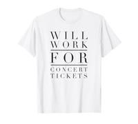 Maglietta Will Work for Concert Maglietta
