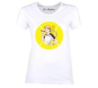 Maglietta Wimbledon di Jannik n.1 al Mondo di Tennis Sinner 100% Cotone Femminile Bambina Ragazza (IT, Numero, 44, 46, Regular, Regular, Bianco)