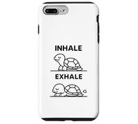 Maglietta Yoga Divertente Inhale Exhale Meditazione Custodia per iPhone 7 Plus/8 Plus