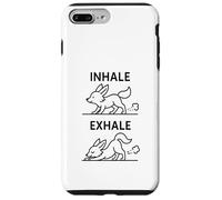 Maglietta Yoga Divertente Inhale Exhale Meditazione Volpe Custodia per iPhone 7 Plus/8 Plus