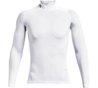 Maglia Under Armour HeatGear Compression Mock manica lunga bianco - L