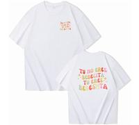 Magliette Bad Bunny Casual Sciolte Magliette Maniche Corte Top Uomo Donna Hip Hop Moda Confortevole Versatile Maniche Corte Magliette Ragazzi Ragazze-White||S