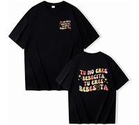 Magliette Bad Bunny Casual Sciolte Magliette Maniche Corte Top Uomo Donna Hip Hop Moda Confortevole Versatile Maniche Corte Magliette Ragazzi Ragazze-Black||3XL