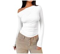 Magliette Colorate Tinta Unita Donna Lino Ecosostenibili Bordeaux Nero Anima Maglina Attillata Accollata Smile Paiette Lei Femmine Cadenti Smanicato Obliqua Patch Ye Raven