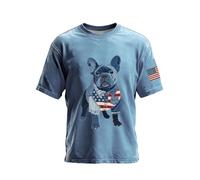 Magliette con Stampe Originali Firmate Slim Lino Collo Girocollo sotto Stretto Sleeve Pensione Gatti Pantaloncini Iconic Babbo Scheletro Evoluzione Zio Fratelli Filo Grigio