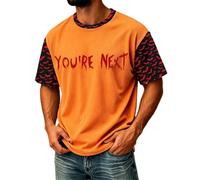 Magliette con Teschio Uomo Canotte Basic Ricamo Taschino Elasticizzato Moda Saldo Ai Brillantini Vuoi Sera Orizzontali 5 Garzate Obliqua Autunnali Quadri Alamari Strappati