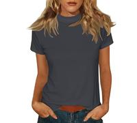 Magliette Cotone Manica Lunga Donna Oversize,Magliette Estive Donna Cotone Oversize Tunica Fori per I Pollici Abbigliamento Elegante Sexy T Shirt Tessuto con Occhielli Fantasia a Coste Sbuffo