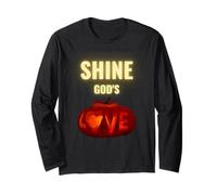 Magliette cristiane Shine God's Love Alternative Halloween Maglia a Manica