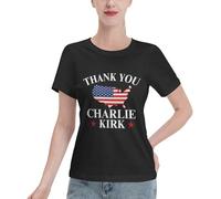 Magliette da Donna Grazie Charlie, Tributo commemorativo all'eroe Charlie 2025