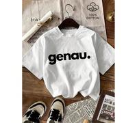 Magliette da donna Material: Organic CottonDetails: PatternedPattern: Solid colorSheer: NoFabric: Medium StretchCollar : Crew NeckType: RegularOperation Instruction: Machine wash or professional clean