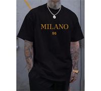 Magliette da uomo Material:CottonDetails: PatternedPattern: Solid colorSheer: NoFabric: Slight StretchCollar Style: Crew NeckType: RegularOperation Instruction: Machine wash or professional dry cleanS