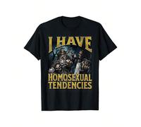 Magliette da uomo Material: Organic CottonDetails: PatternedPattern: Solid colorSheer: NoFabric: Medium StretchCollar : Crew NeckType: RegularOperation Instruction: Machine wash or professional clean: