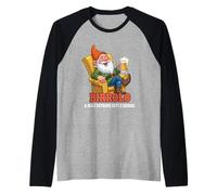 Magliette Divertenti Birra - A Mali Estremi Bevi e Rimedi Maglia con Maniche Raglan