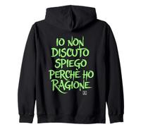 Magliette Divertenti io Non discuto spiego perché Ho Ragione Felpa con Cappuccio