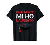 Magliette Divertenti Laurea Uomo. Finalmente Mi Ho Laureato Maglietta, Uomo, Nero, S