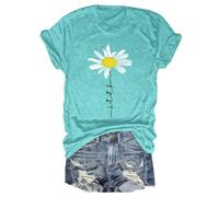 Magliette Donna Boho Fiori Selvatici Girasole Floreale & La Gentilezza è Gratuita Cospargila & Potrei Essere Più Cattivo Maglietta Vintage Divertente, Blu 1, L