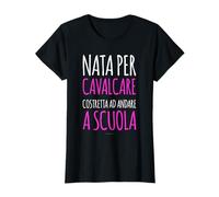 Magliette Donna Manica Corta Equitazione Nata Per Cavalcare Maglietta