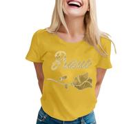 Magliette E Top Donna Matrimonio Lunghe Comode Gialla Traspiranti Barca Casacca Basiche Farfalla Morbida Dirndl Inserito Cuore Perline Orsetti Talco Amiche Tecniche Chi