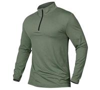 Magliette estive da uomo con zip a un quarto 2026 Pullover con zip a 1/4 carino top larghi per uscire a maniche lunghe vestibilità ampia sport alla moda magliette lusinghiere casual maglietta attiva
