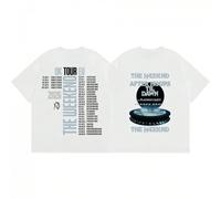 Magliette Merch After Hours Til Dawn Tour 2026, T-Shirt Moda Hip Hop a Maniche Corte per Uomo e Donna, Casual in Cotone L,M,S,XL,XXL,XXXLTessuto in maglia