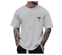 Magliette Mezze Maniche Uomo,Magliette Uomo Palestra Maglietta Elasticizzata Comoda Maglia Sportiva a Maniche Corte Top sfumati con Stampa 3D Magliette Sportive da Uomo per Mare Spiaggia Vacanza