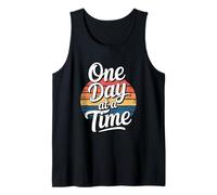 Magliette motivazionali One Day at A Time Sunrise Graphic Canotta